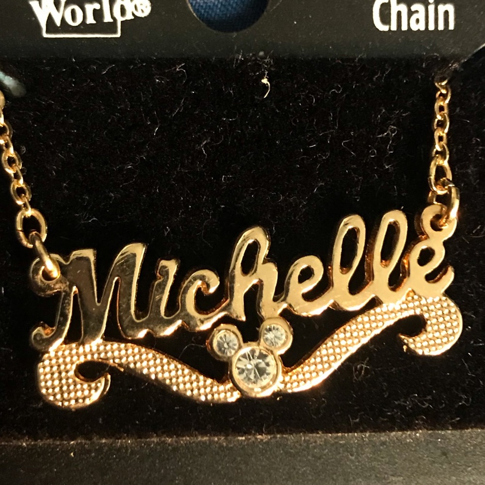 DISNEY crystal name necklace “Michelle”